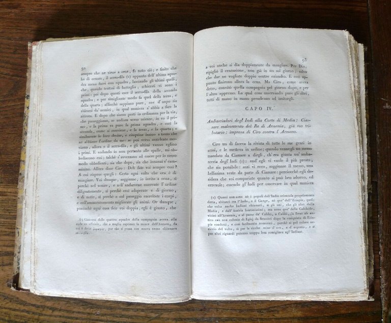 LA CIROPEDIA DI SENOFONTE TRADOTTA DA FRANCESCO REGIS,1821 Sonzogno[STORIA GRECA