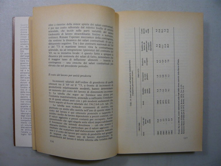 LA CONGIUNTURA PIU’ LUNGA,Il Mulino 1974[politica economica italiana 1972-1974