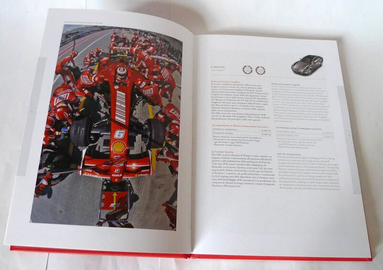 LA FERRARI 2008[brochure ufficiale,storia,automobilismo,Formula 1,Ita/English