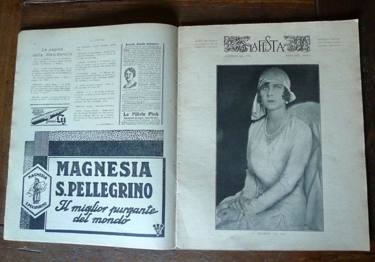 LA FESTA.RIVISTA SETTIMANALE DELLA FAMIGLIA ITALIANA,1930[nozze Maria José