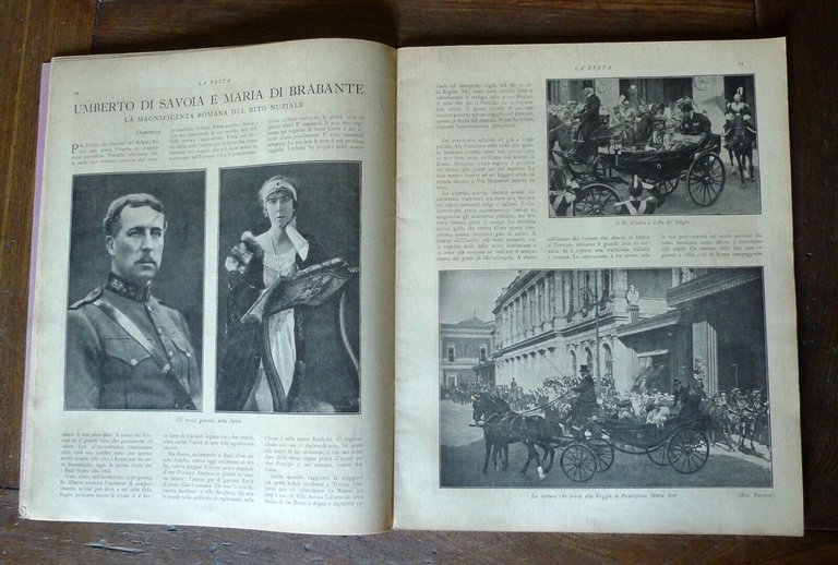 LA FESTA.RIVISTA SETTIMANALE DELLA FAMIGLIA ITALIANA,1930[nozze Maria José