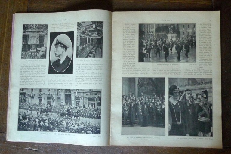 LA FESTA.RIVISTA SETTIMANALE DELLA FAMIGLIA ITALIANA,1930[nozze Maria José