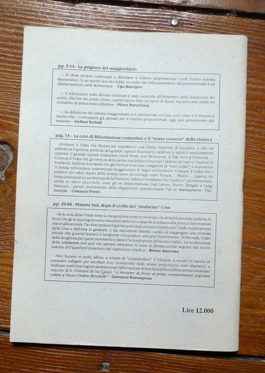 LA LENTE DI MARX 3/1995[dossier:PIANETA SUD,I NUOVI DANNATI DELLA TERRA
