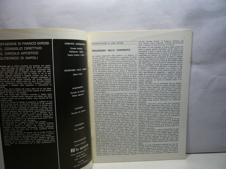 LA LINEA ITALIANA ASTRATTO-CONCRETA,Napoli 1978[Catalogo della mostra