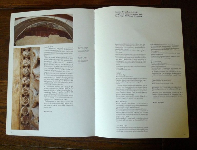 LA PORTA REGIA DEL DUOMO DI MODENA.IL RESTAURO,1991[arte,architettura