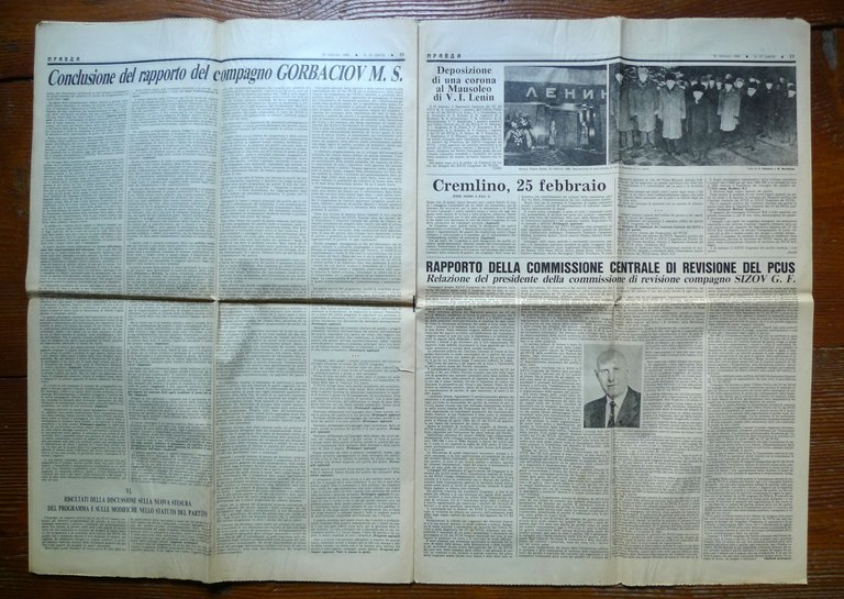 LA PRAVDA n.57 1986.XXVII CONGRESSO DEL PARTITO COMUNISTA DELL'UNIONE SOVIETICA | Immagine Gallery 4