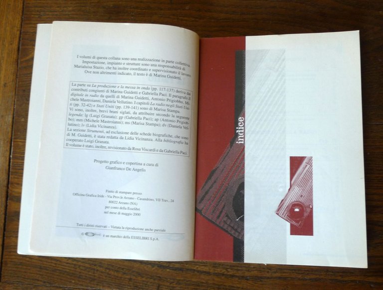 LA RADIO,2000 Ellissi[MANUALI DI COMUNICAZIONE