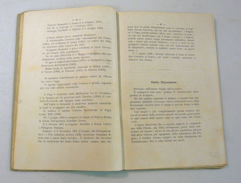 LA RIVOLUZIONE ITALIANA.Linea recta,1893[storia,revisionismo,Risorgimento