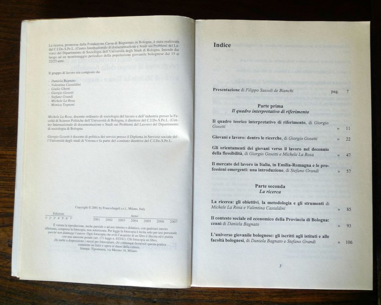 La Rosa/Gosetti,LAVORI IN CORSO,2001 FrancoAngeli[giovani,orientamento al lavoro | Immagine Gallery 4