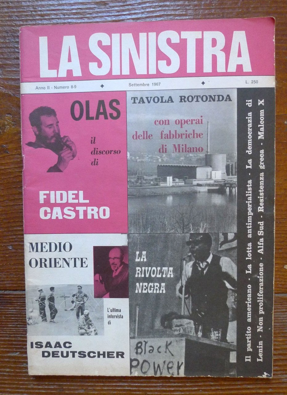 LA SINISTRA A.II n.8-9 Set.1967,Samonà Savelli[Lucio Colletti,comunismo,rivista | Immagine principale