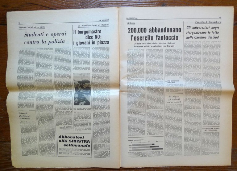LA SINISTRA Nuova Serie Ann.III n.6 17 Feb.1968[rivista,comunismo,Corvisieri | Immagine Gallery 4