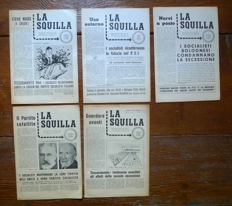 LA SQUILLA.Settimanale della Fed.Prov.bolognese del PSI,1964[Partito Socialista | Immagine Gallery 1