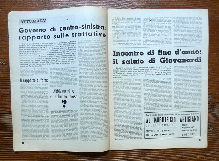 LA SQUILLA.Settimanale della Fed.Prov.bolognese del PSI,1964[Partito Socialista | Immagine Gallery 3
