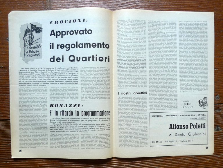 LA SQUILLA.Settimanale della Fed.Prov.bolognese del PSI,1964[Partito Socialista | Immagine Gallery 4