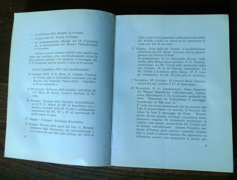 LA SS.TRINITÀ IN MONTE OLIVETO DI VERONA (1073-1973)IX Centenario[storia