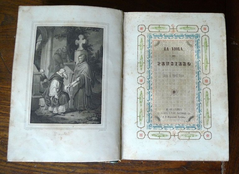 LA VIOLA DEL PENSIERO.DONO AL GENTIL SESSO,1846 Ripamonti Carpano[STRENNA