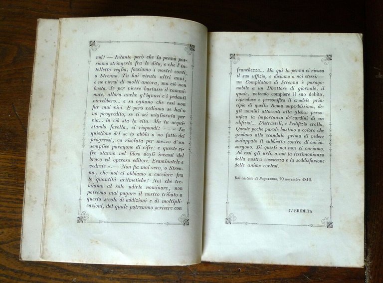 LA VIOLA DEL PENSIERO.DONO AL GENTIL SESSO,1846 Ripamonti Carpano[STRENNA