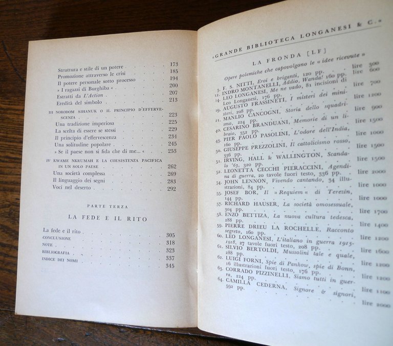 Lacouture,QUATTRO UOMINI 4 RIVOLUZIONI,1973 Longanesi[Nasser,Burghiba,Sihanuk