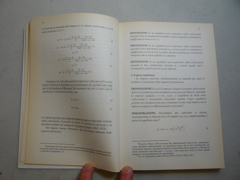 Lambertini,DIFFERENZIAZIONE DEL PRODOTTO E COMPORTAMENTI STRATEGICI,Bologna,1996