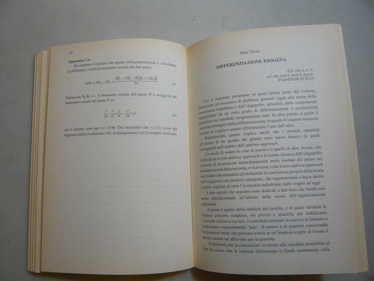 Lambertini,DIFFERENZIAZIONE DEL PRODOTTO E COMPORTAMENTI STRATEGICI,Bologna,1996