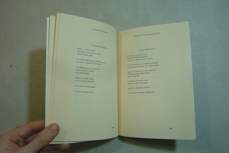 Lance Henson, CANTO DI RIVOLUZIONE,Auditorium Edizioni, Milano, 1998