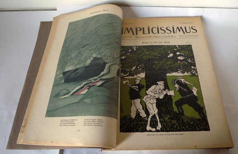 Langen/Heine,SIMPLICISSIMUS.1915,20 Jahrgang[settimanale satira,illustrazione