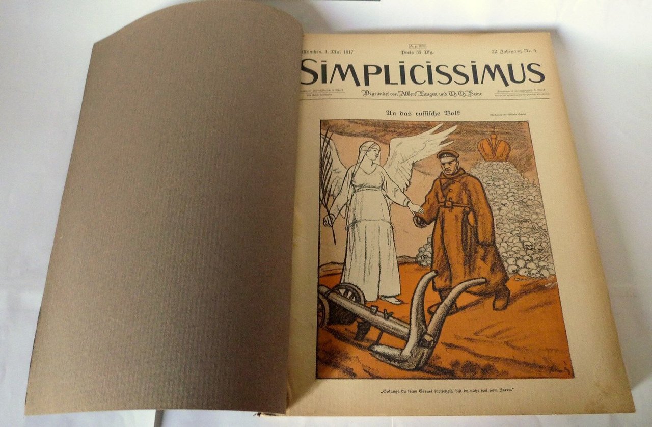 Langen/Heine,SIMPLICISSIMUS.1917,1918[settimanale satira,illustrazione,LOTTO