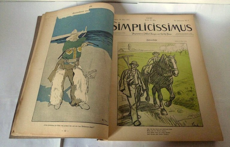 Langen/Heine,SIMPLICISSIMUS.1917,1918[settimanale satira,illustrazione,LOTTO