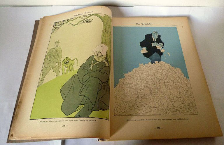 Langen/Heine,SIMPLICISSIMUS.1917,1918[settimanale satira,illustrazione,LOTTO