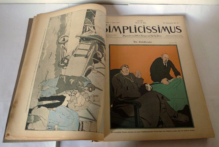Langen/Heine,SIMPLICISSIMUS.1917,1918[settimanale satira,illustrazione,LOTTO