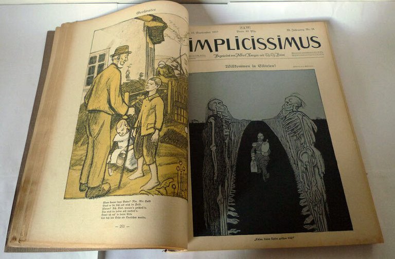 Langen/Heine,SIMPLICISSIMUS.1917,1918[settimanale satira,illustrazione,LOTTO