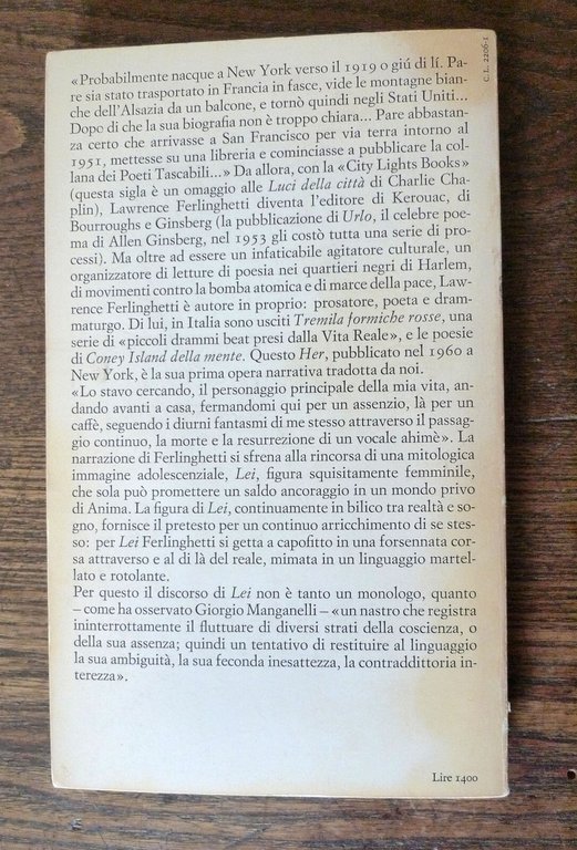 Lawrence Ferlinghetti,LEI,1970 Einaudi prima edizione