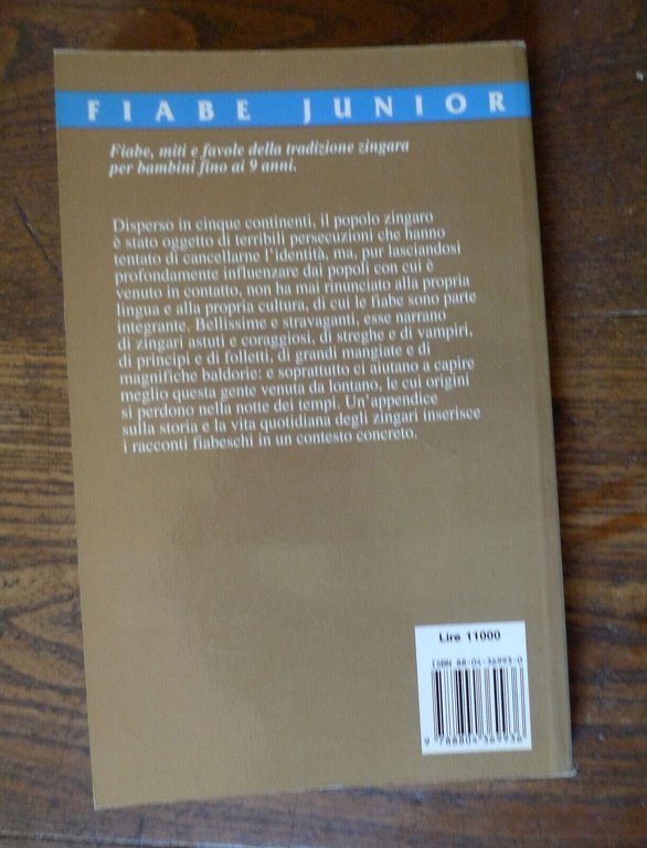 Lazzarato/Ongini,IL VAMPIRO RICONOSCENTE,1993 Mondadori[fiabe tradizione zingara