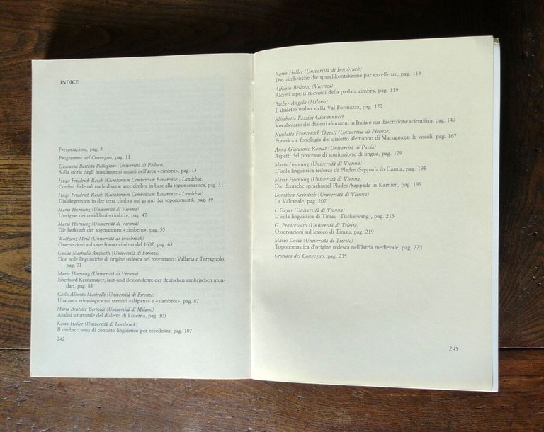 LE ISOLE LINGUISTICHE DI ORIGINE GERMANICA NELL'ITALIA SETTENTRIONALE,1984[ATTI