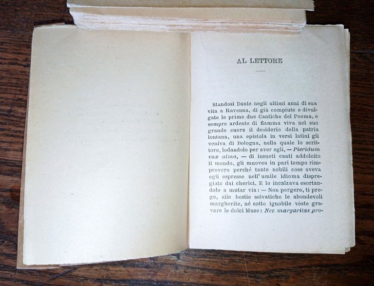 LE OPERE MINORI DI DANTE ALIGHIERI,VII.ECLOGHE,SALMI,CREDO,Sansoni[Passerini
