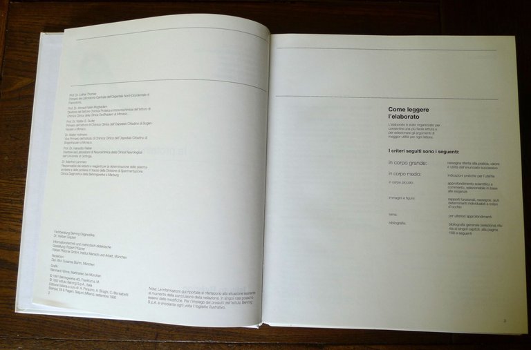 LE PROTEINE NELLA DIAGNOSTICA,1992 Istituto Behring[medicina,diagnosi