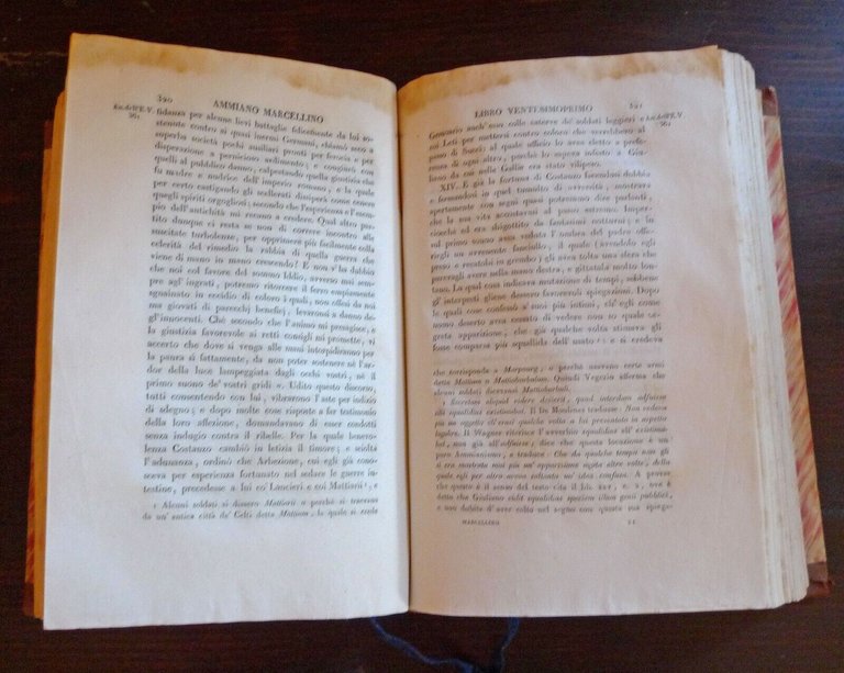 LE STORIE DI AMMIANO MARCELLINO,2 VOLL.,Fontana 1829[trad.AMBROSOLI,storia ROMA
