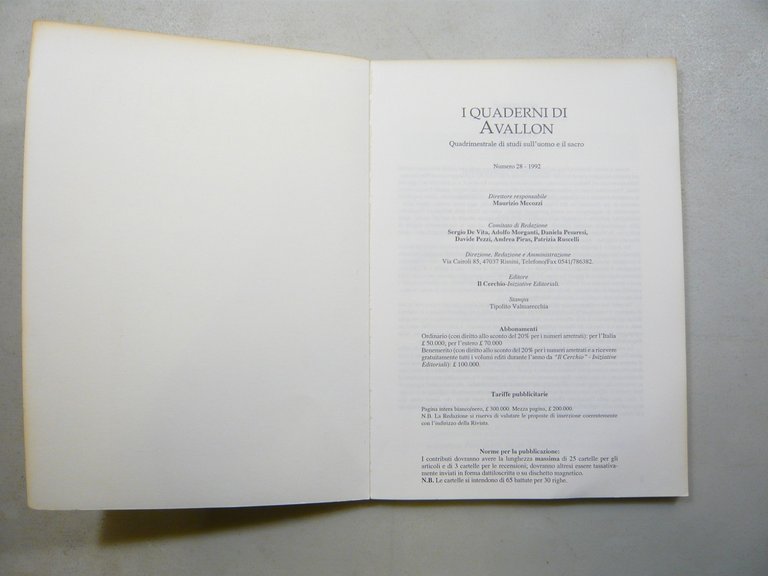 LE TERRE DELL’ALTROVE.Fantastico e immaginario,Cerchio 1992[Quaderni di Avalon
