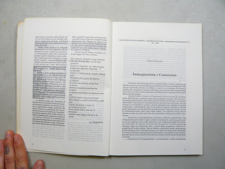 LE TERRE DELL’ALTROVE.Fantastico e immaginario,Cerchio 1992[Quaderni di Avalon