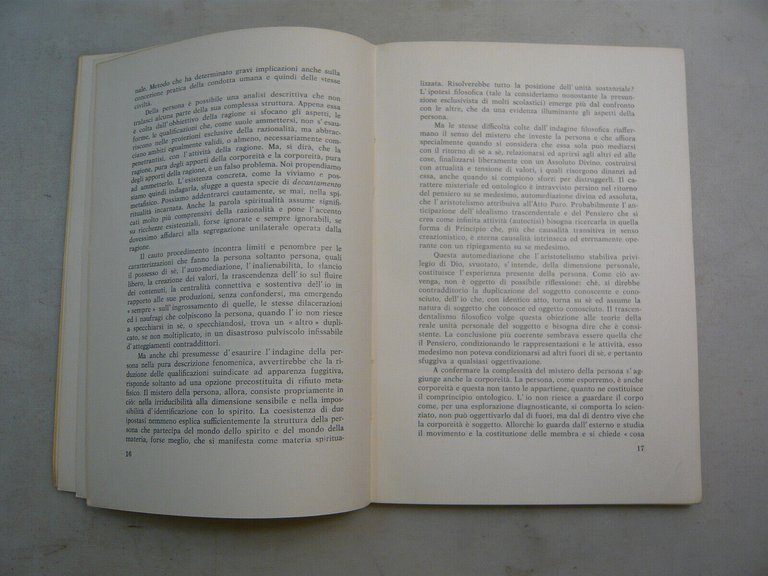Lemme,LINEAMENTI D'UNA FILOSOFIA CONCRETA DELLA PERSONA E DELL'AMORE,(AQ),1971