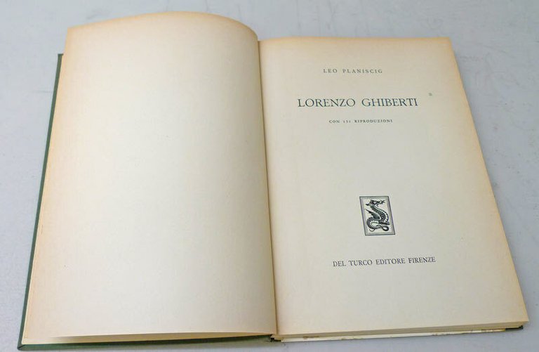 Leo Planiscig,LORENZO GHIBERTI,1949 Del Turco[arte,Rinascimento,scultura