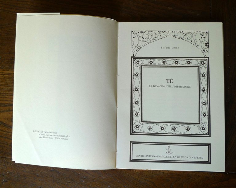 Leone,TÈ.LA BEVANDA DELL'IMPERATORE,2003 Centro Int.della Grafica di Venezia