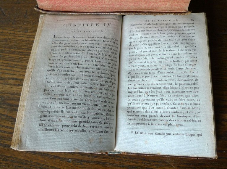 LES CARACTERES DE THEOPHRASTE,TRADUITS PAR LA BRUYERE,1810[TEOFRASTO,CARATTERI