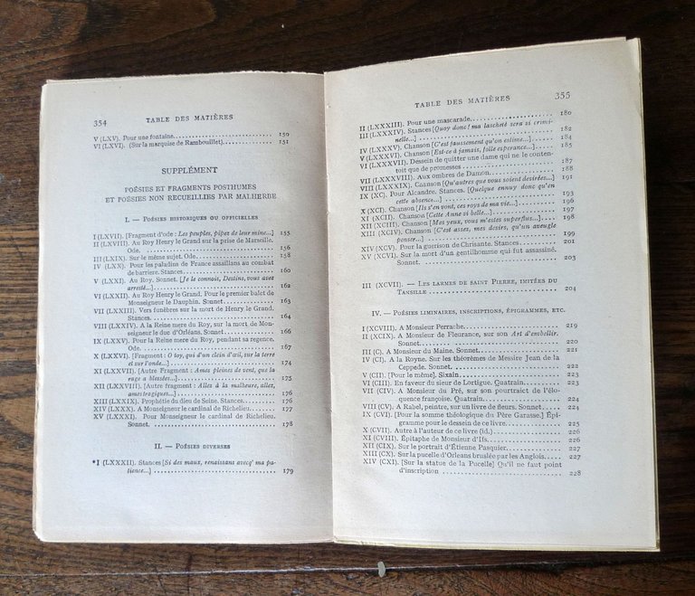 LES POÉSIES DE MALHERBE,1926 Garnier[poesia,Philippe Martinon,Maurice Allem