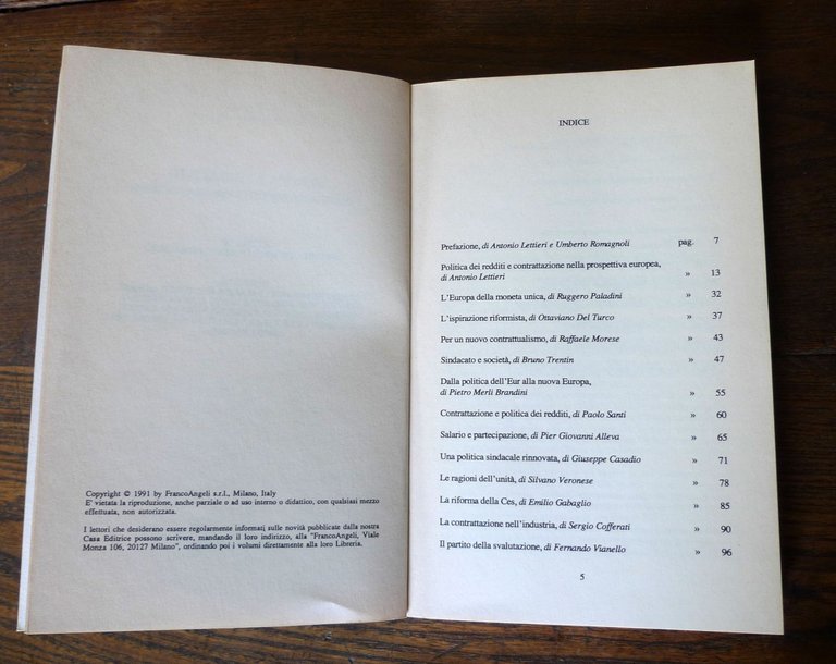 Lettieri/Romagnoli,EUROPA E SINDACATO.Politica dei redditi e contrattazione,1991 | Immagine Gallery 4