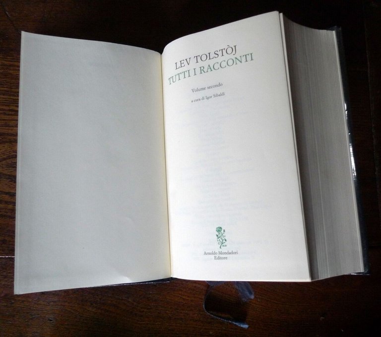 Lev Tolstoj,TUTTI I RACCONTI VOL.II,1996 MERIDIANI MONDADORI[narrativa russa