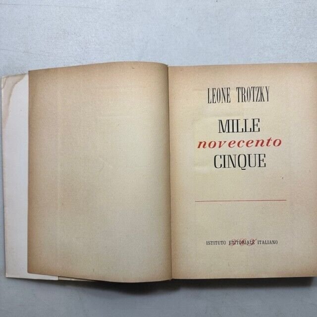 Lev Trotzki,1905,Istituto Editoriale Italiano,1948[millenovecentocinque