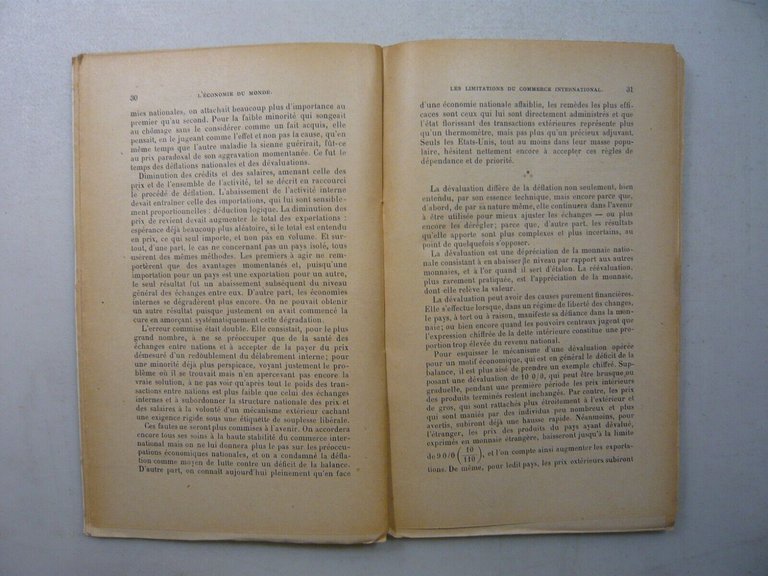 Levy-Jacquemin,L’ECONOMIE DU MONDE Sa transformation. Bretton Woods,Paris, 1946