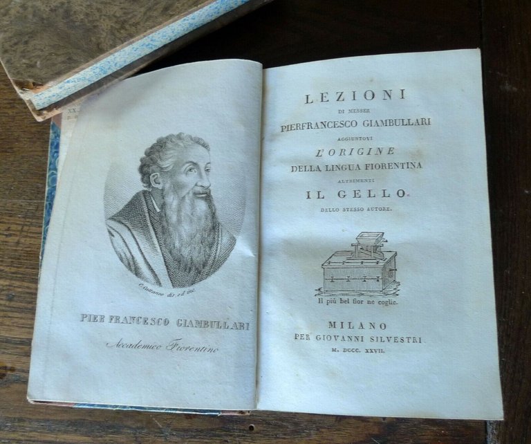 LEZIONI DI MESSER PIERFRANCESCO GIAMBULLARI,1827[IL GELLO,LINGUA FIORENTINA