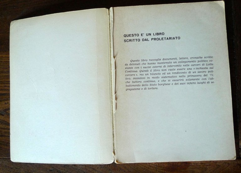 LIBERARE TUTTI I DANNATI DELLA TERRA,1972 LOTTA CONTINUA[carcere,contestazione | Immagine Gallery 2